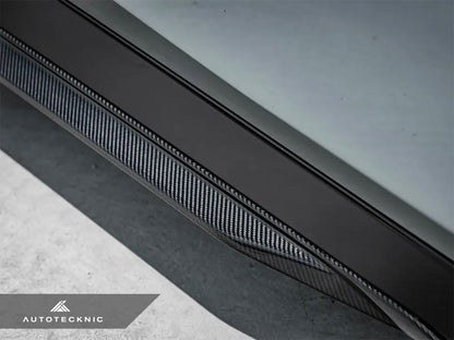 AutoTecknic Dry Carbon Fiber Side Skirt Extension Set - G60 5-Series - Graveyard Performance