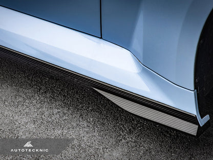 AutoTecknic Dry Carbon Fiber Side Skirt Extension Set - G87 M2 - Graveyard Performance