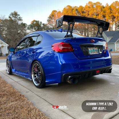 JDMuscle [15-21 WRX/STI] VS Style Full Carbon Fiber Euro GT Wing - Graveyard Performance