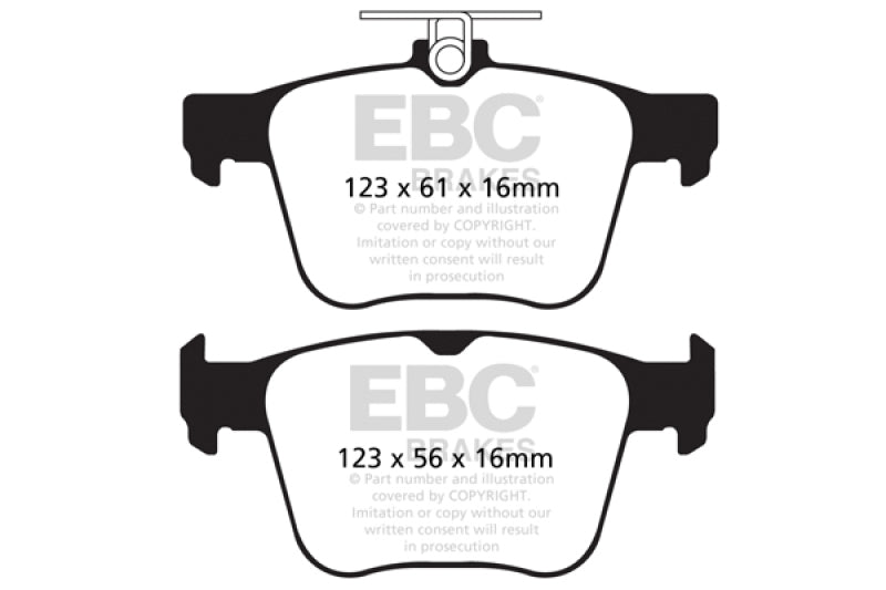 EBC 14-20 Audi S3 2.0 Turbo Yellowstuff Rear Brake Pads - Graveyard Performance