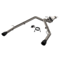 QTP 19-20 Ram 1500 304SS Screamer Cat-Back Exhaust Rear Split Exit w/4.5in Black Tips