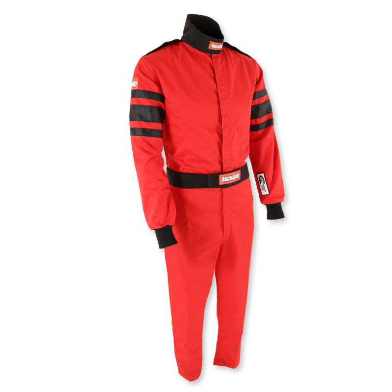 RaceQuip Red SFI-1 1-L Suit - Medium - Graveyard Performance