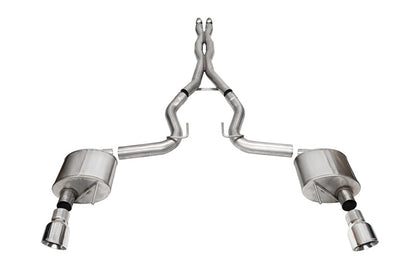 Corsa 24+ Ford Mustang GT Xtreme Cat-Back Exhaust Sys. 3.0in Dual Rear Exit w/4.5in Pro Series Tips - Graveyard Performance