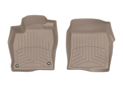 WeatherTech 2017+ Honda Civic Front FloorLiner HP - Tan - Graveyard Performance