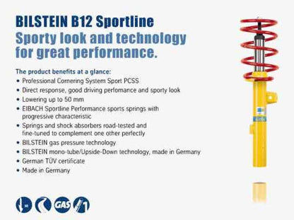 Bilstein B12 2008 Volkswagen GTI Base Front and Rear Suspension Kit - Graveyard Performance