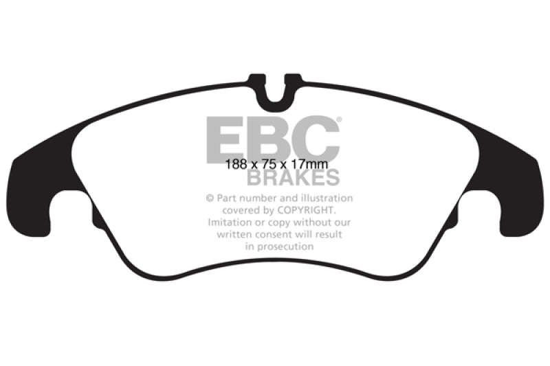 EBC 11 Audi A6 2.0 Turbo Yellowstuff Front Brake Pads - Graveyard Performance