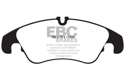 EBC 11 Audi A6 2.0 Turbo Yellowstuff Front Brake Pads - Graveyard Performance