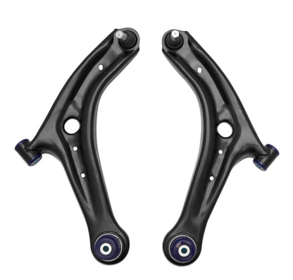 Superpro 13-17 Ford Fiesta Complete Front Lower Control Arm Kit (Caster Increase) - Graveyard Performance