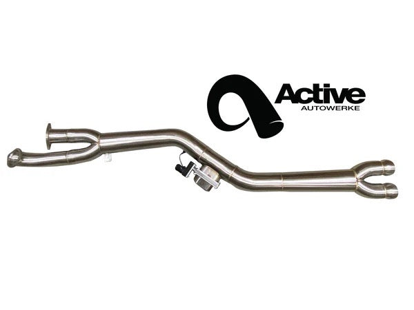 Active Autowerke G80/G82 M3/M4 Signature single mid-pipe with G-brace - w resonator - Graveyard Performance