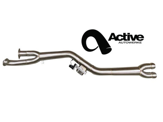 Active Autowerke G80/G82 M3/M4 Signature single mid-pipe with G-brace - w resonator - Graveyard Performance