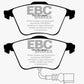 EBC 12-14 Volkswagen Golf R 2.0 Turbo Greenstuff Front Brake Pads