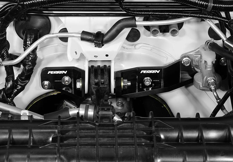 PERRIN 15-21 Subaru Impreza/WRX/STI Pitch Stop Mount & Firewall Brace - Black - Graveyard Performance