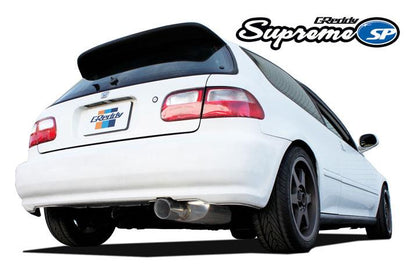 GReddy 92-95 Honda Civic EG Hatchback 76mm Turbo/Swap Supreme SP Cat-Back Exhaust - Graveyard Performance