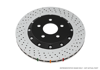 DBA 14-20 Audi A6 Front 5000 Series Drilled and Slotted Rotor w/Silver Hat - Graveyard Performance