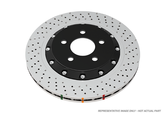 DBA 14-20 Audi A6 Front 5000 Series Drilled and Slotted Rotor w/Silver Hat - Graveyard Performance
