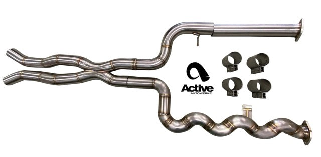 Active Autowerke G80/G82 M3/M4 Signature Gen 2 Equal Length mid-pipe with G-brace - Graveyard Performance