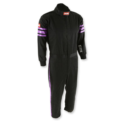 RaceQuip Purple Trim SFI-1 JR. Suit - Kids XXL - Graveyard Performance
