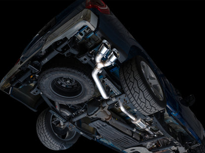 AWE 21-25 Ford F150 (14th Gen Reg Cab) Cat-Back Exhaust - 4.5in Dual Side Exit Chrome Tips - Graveyard Performance