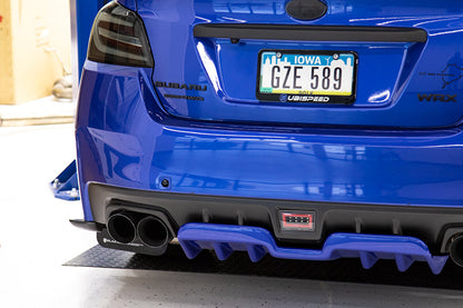 OLM A1 Style Paint Matched Rear Diffuser (Galaxy Blue Pearl) - 15+ WRX / STI