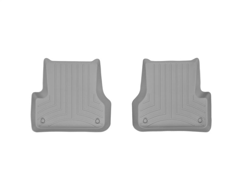 WeatherTech 12+ Audi A6 Rear FloorLiner - Grey - Graveyard Performance
