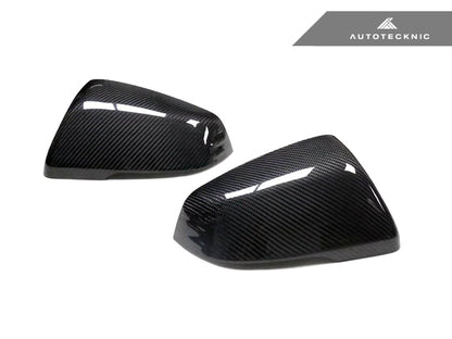 AutoTecknic Replacement Version II Dry Carbon Mirror Covers - A90 Supra 2020-Up - Graveyard Performance