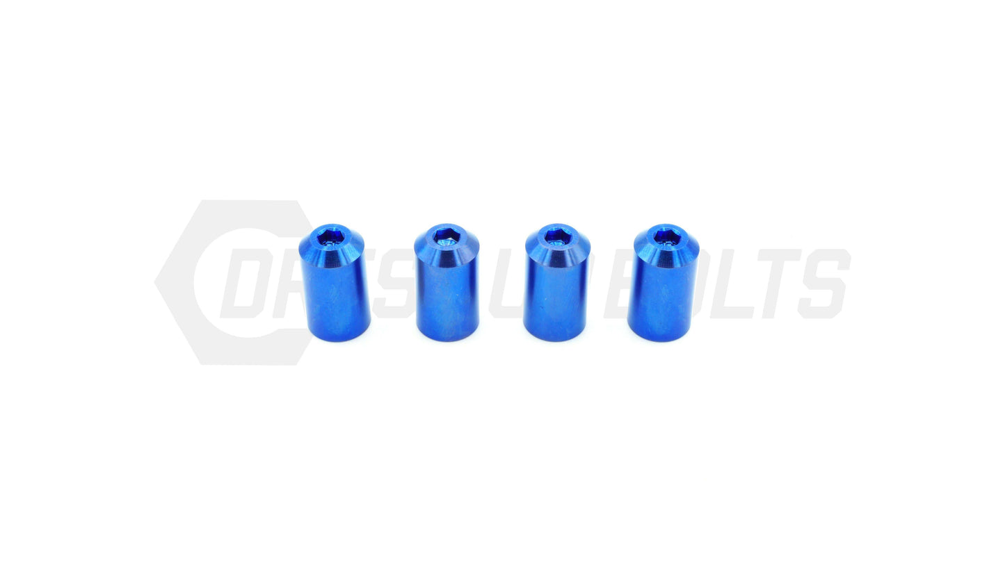 Dress Up Bolts Bullet Titanium Valve Stem Caps - Set of 4 - Graveyard Performance