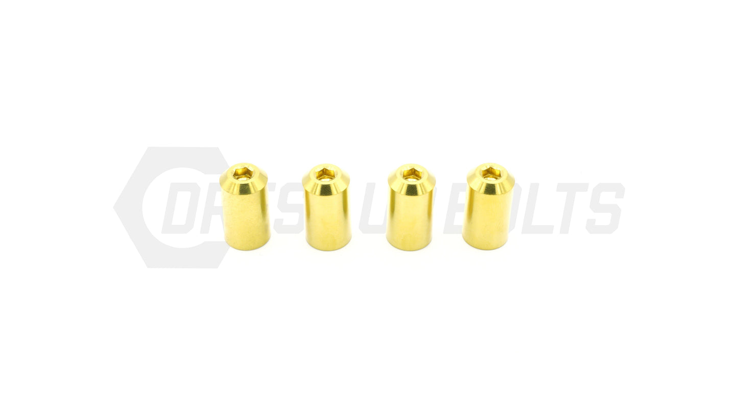 Dress Up Bolts Bullet Titanium Valve Stem Caps - Set of 4 - Graveyard Performance