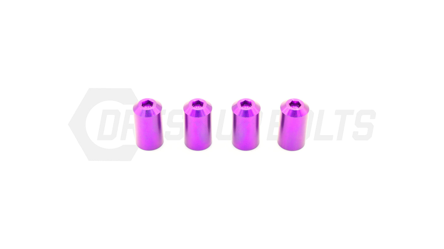 Dress Up Bolts Bullet Titanium Valve Stem Caps - Set of 4 - Graveyard Performance