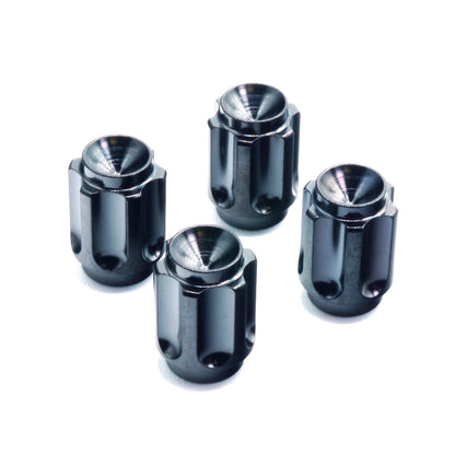 Dress Up Bolts Gear Titanium Valve Stem Caps - Set of 4 - Graveyard Performance