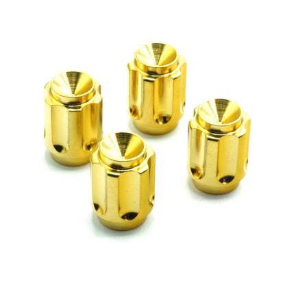 Dress Up Bolts Gear Titanium Valve Stem Caps - Set of 4 - Graveyard Performance