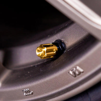 Titanium Gear Valve Stem Cap - Graveyard Performance