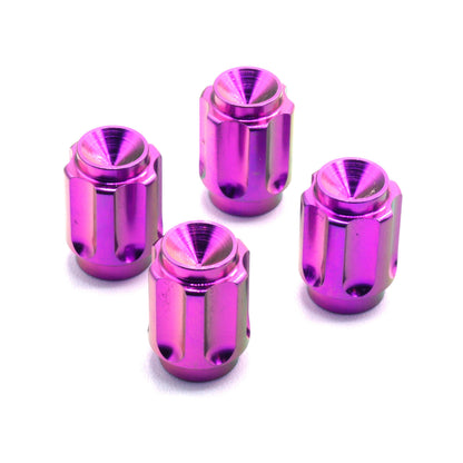 Dress Up Bolts Gear Titanium Valve Stem Caps - Set of 4 - Graveyard Performance