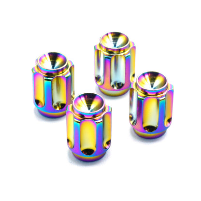 Dress Up Bolts Gear Titanium Valve Stem Caps - Set of 4 - Graveyard Performance