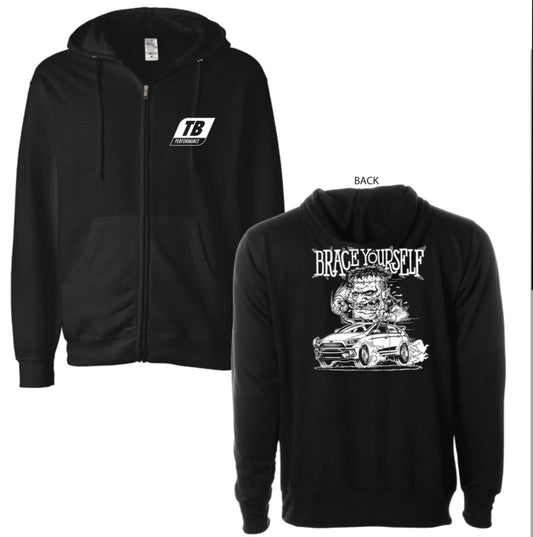 TB Performance Zip-Up Hoodie - Graveyard Performance