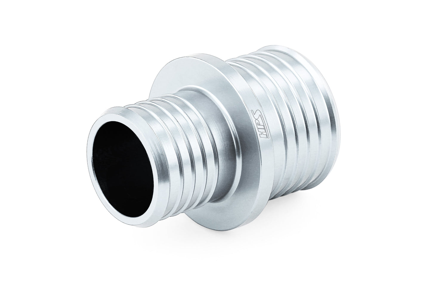 HPS 3/4 inch - 1 inch 19mm - 25mm Billet 6061 Aluminum Joiner Hose Union Connector Silver