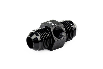 HPS Performance -8 AN Male to Male Adapter with 1/8" NPT Female Port, Aluminum, Black