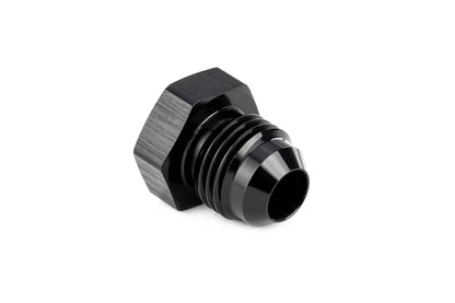 HPS Performance -4 AN Fittings Plug AN Male 37 Degree Flare Aluminum Black