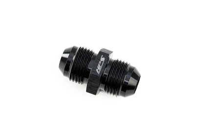HPS Performance Straight -8 AN Male to Male Union Adapter Aluminum Black