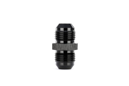 HPS Performance Straight -8 AN Male to Male Union Adapter, Aluminum, Black