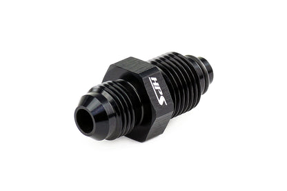 HPS Performance -6 AN to M14 x 1.5 Male to Metric Thread Male O-Ring Tip Adapter, Aluminum, Black