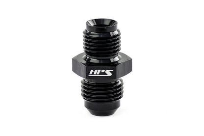 HPS Performance Straight -4 AN Flare to M12 x 1.25 Metric Adapter Aluminum Black