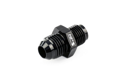 HPS Performance Straight -4 AN Flare to M12 x 1.25 Metric Adapter, Aluminum, Black