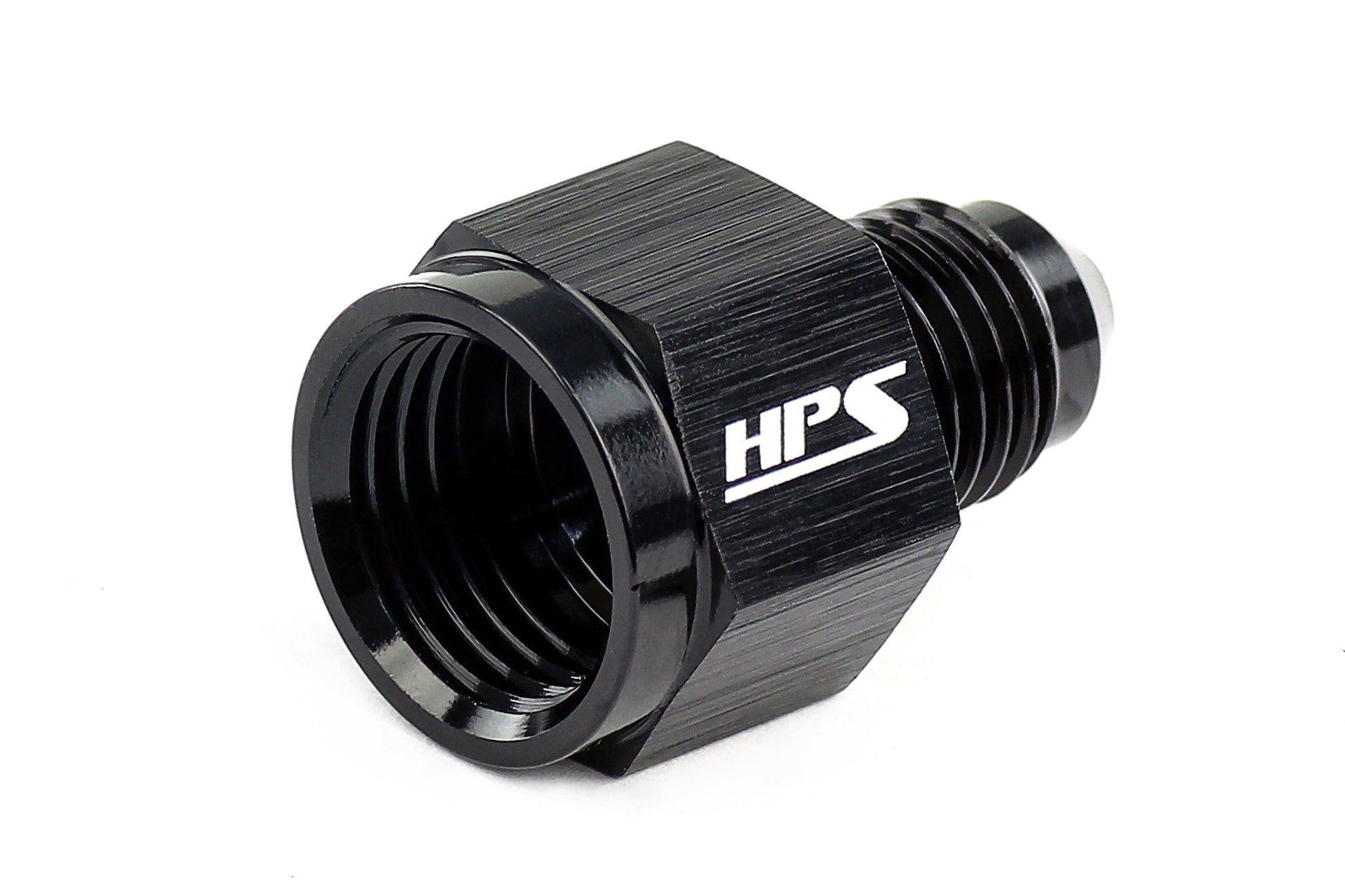 HPS Performance -4 AN Female to -3 AN Male Reducer Adapter Aluminum Black