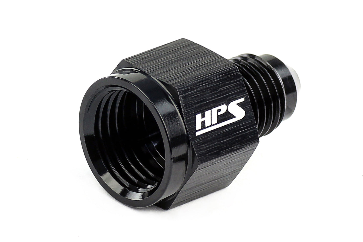 HPS Performance -10 AN Female to -8 AN Male Reducer Adapter Aluminum Black