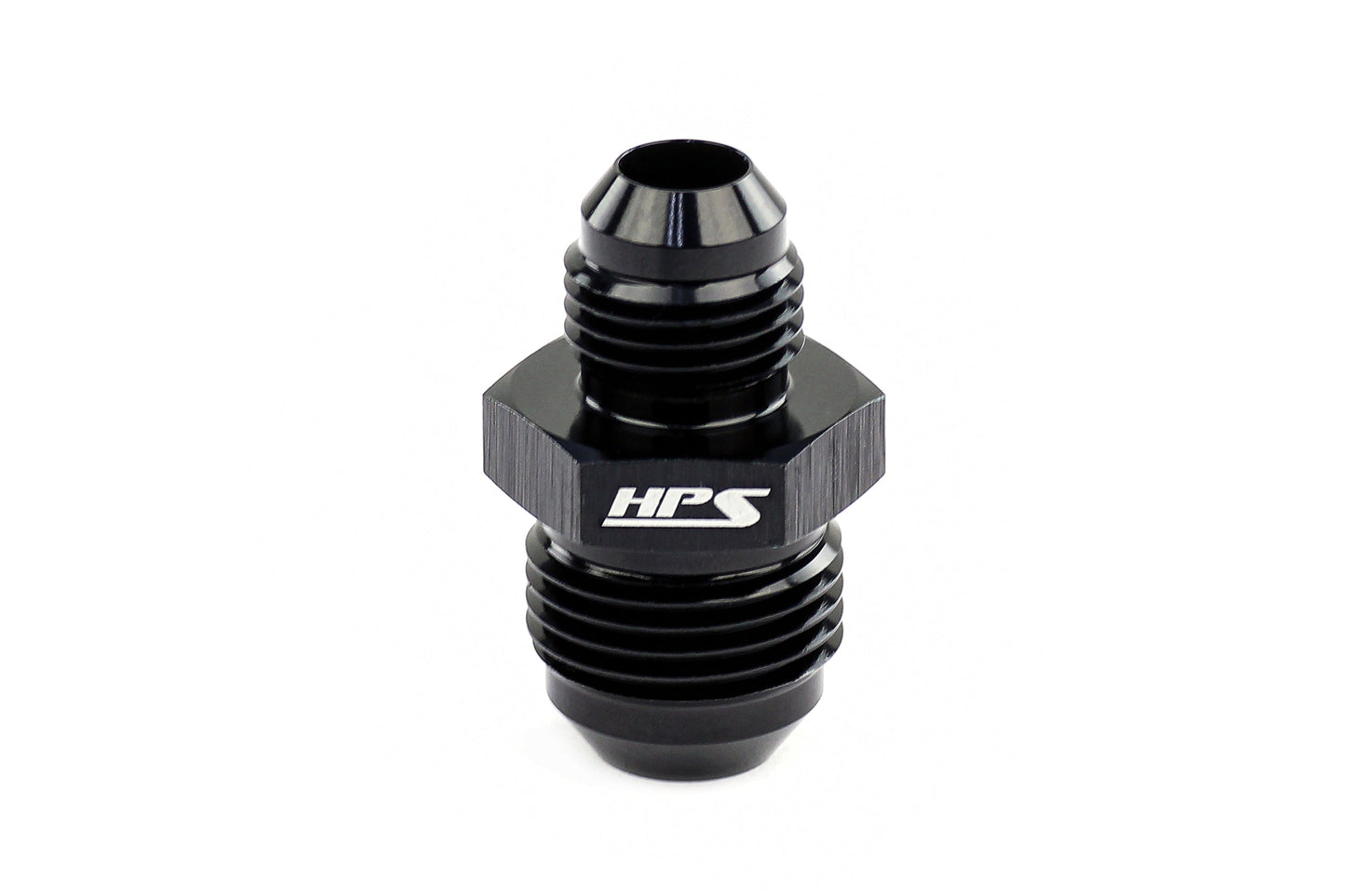 HPS Performance -8 AN to -6 AN Male To Male Reducer Union Coupler Adapter Aluminum Black