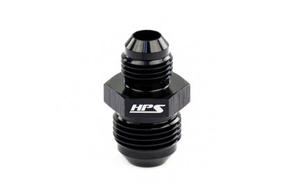 HPS Performance -10 AN to -6 AN Male To Male Reducer Union Coupler Adapter Aluminum Black