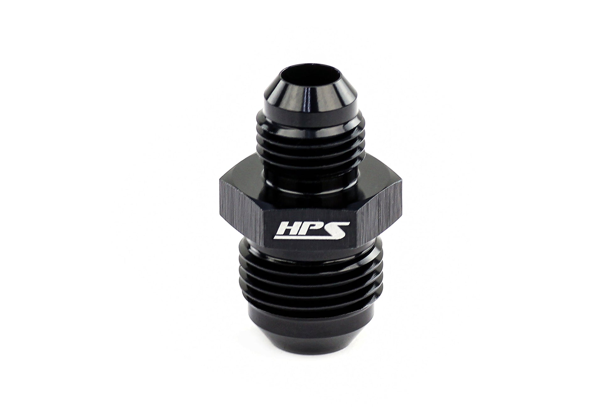 HPS Performance -10 AN to -8 AN Male To Male Reducer Union Coupler Adapter Aluminum Black