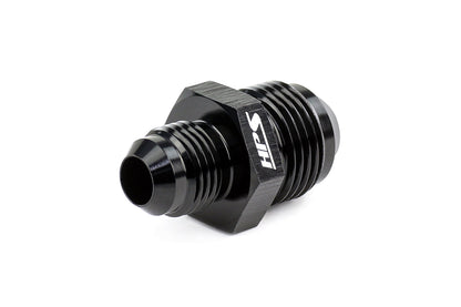 HPS Performance -8 AN to -6 AN Male To Male Reducer Union Coupler Adapter, Aluminum, Black