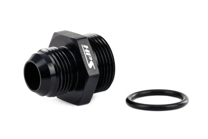 HPS Performance -10 AN Male to -12 O-ring Boss (ORB) Port Thread Male Adapter, Aluminum, Black