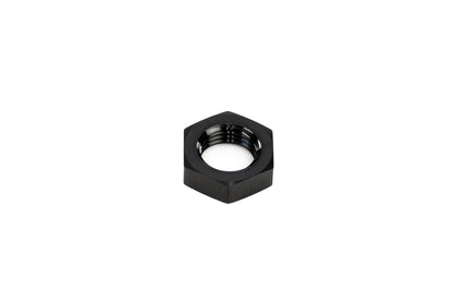 HPS Performance -4 AN Female Bulkhead Fitting Jam Nut, Aluminum, Black